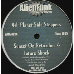 4th Planet Side Steppers Sunset On Reticulum 4 USED VINYL 12INCH 33 S RPM