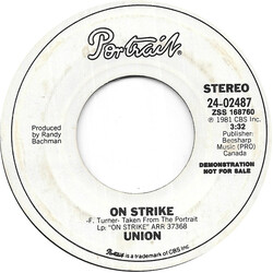 Union (17) On Strike USED VINYL 7INCH 45 RPM PROMO STYRENE