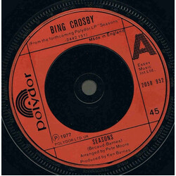 Bing Crosby Seasons / On The Very First Day Of The Year USED VINYL 7INCH 45 RPM SINGLE