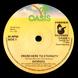 Giorgio Moroder From Here To Eternity VINYL 7" USED