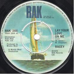 Racey Lay Your Love On Me USED VINYL 7"