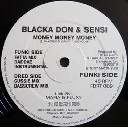 Blacka Don / Sensi (4) Money Money Money USED VINYL 12INCH 45 RPM