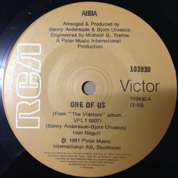 ABBA One Of Us USED VINYL 7INCH 45 RPM SINGLE
