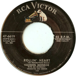 Vaughn Monroe Rollin' Heart / In The Middle Of The House USED VINYL 7INCH SINGLE 45 RPM