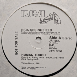 Rick Springfield Human Touch Vinyl 12" USED