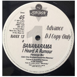Bananarama I Heard A Rumour USED VINYL 12INCH 45 RPM MAXI-SINGLE PROMO
