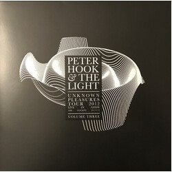 Peter Hook And The Light Unknown Pleasures Tour 2012 Live In Leeds Volume Three Vinyl LP USED
