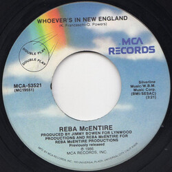Reba McEntire Whoever's In New England / Only In My Mind USED VINYL 7INCH 45 RPM SINGLE