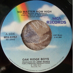 The Oak Ridge Boys No Matter How High USED VINYL 7INCH 45 RPM