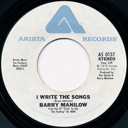Barry Manilow I Write The Songs Vinyl 7" USED