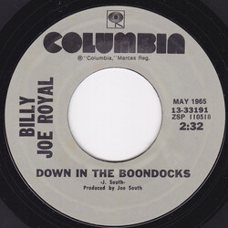Billy Joe Royal Down In The Boondocks / Cherry Hill Park USED VINYL 7INCH 45 RPM SINGLE REPRESS