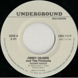 Jimmy Gilmer / The Fireballs Sugar Shack / Daisy Petal Pickin' USED VINYL 7INCH 45 RPM REISSUE