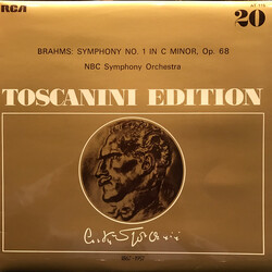 Johannes Brahms / Arturo Toscanini / NBC Symphony Orchestra Symphony No. 1 In C Minor, Op. 68 Vinyl LP USED