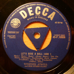Winifred Atwell Let's Have A Ball USED VINYL 7INCH 45 RPM SINGLE