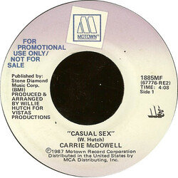 Carrie McDowell Casual Sex USED VINYL 7INCH 45 RPM PROMO