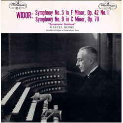 Charles-Marie Widor / Marcel Dupré Symphony No. 9 In C Minor - Symphony No. 5 In F Minor Vinyl LP USED
