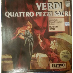Giuseppe Verdi / Rundfunkchor Leipzig / Rundfunk-Sinfonie-Orchester Leipzig / Herbert Kegel Quattro Pezzi Sacri Vinyl LP USED