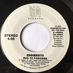 Choirboys Run To Paradise USED VINYL 7INCH 45 RPM SINGLE PROMO