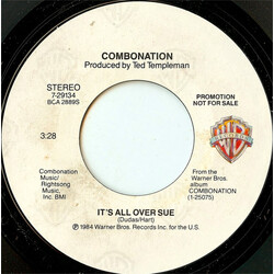 Combonation It's All Over Sue USED VINYL 7INCH 45 RPM PROMO