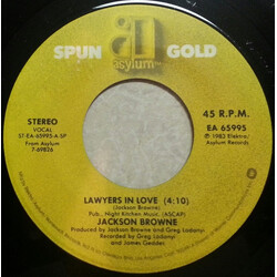Jackson Browne Lawyers In Love / Tender Is The Night USED VINYL 7INCH 45 RPM SINGLE