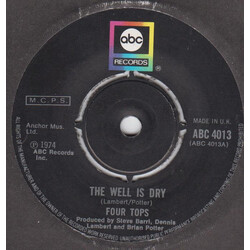 Four Tops The Well Is Dry USED VINYL 7INCH SINGLE 45 RPM