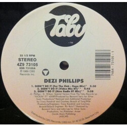 Dezi Phillips Didn't Do It USED VINYL 12INCH