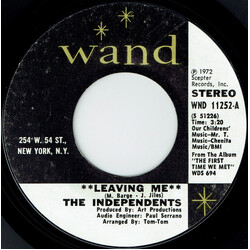 The Independents Leaving Me USED VINYL 7INCH 45 RPM SINGLE STYRENE STEREO