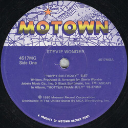 Stevie Wonder / Dr. Martin Luther King, Jr. Happy Birthday / Greatest Excerpts From His Speeches Vinyl 12" USED