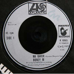 Boney M. Ma Baker VINYL 7" USED