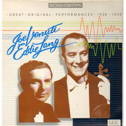 Joe Venuti & Eddie Lang Great Original Performances 1926-1933 Vinyl LP USED