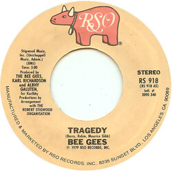 Bee Gees Tragedy USED VINYL 7INCH 45 RPM SINGLE STYRENE STEREO