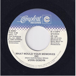 Vern Gosdin What Would Your Memories Do USED VINYL 7INCH 45 RPM PROMO