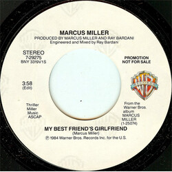 Marcus Miller My Best Friend's Girlfriend USED VINYL 7INCH 45 RPM PROMO