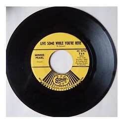 Minnie Pearl What Is An American / Live Some While You're Here USED VINYL 7INCH 45 RPM SINGLE MONO