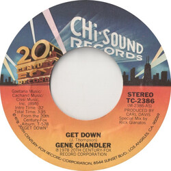 Gene Chandler Get Down VINYL 7" USED