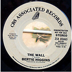Bertie Higgins The Wall USED VINYL 7INCH 45 RPM PROMO STYRENE STEREO