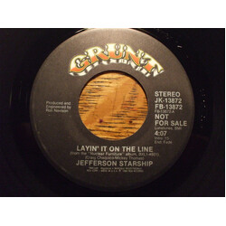Jefferson Starship Layin' It On The Line USED VINYL 7INCH 45 RPM SINGLE PROMO