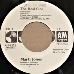 Marti Jones The Real One USED VINYL 7INCH 45 RPM PROMO