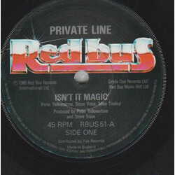 Private Line (2) Isn't It Magic USED VINYL 7INCH SINGLE