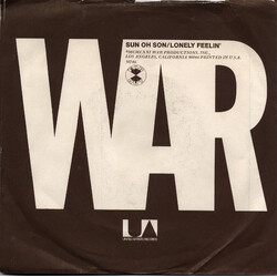 War Sun Oh Son / Lonely Feelin' USED VINYL 7INCH 45 RPM STYRENE STEREO