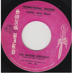The Bivens Specials Kneel And Pray / New Jerusalem USED VINYL 7INCH SINGLE PROMO