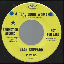 Jean Shepard A Real Good Woman / The Trouble With Girls USED VINYL 7INCH SINGLE PROMO