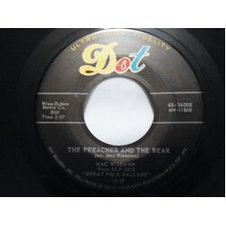 Mac Wiseman The Preacher And The Bear / When It's Lamp Lightin' Time In The Valley USED VINYL 7INCH 45 RPM SINGLE