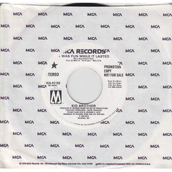 Kid Brother It Was Fun While It Lasted USED VINYL 7INCH 45 RPM PROMO