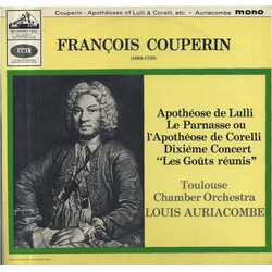 François Couperin / Orchestre De Chambre De Toulouse / Louis Auriacombe Apothéoses Of Lulli & Corelli, Etc. Vinyl LP USED