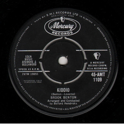 Brook Benton Kiddio Vinyl 7" USED