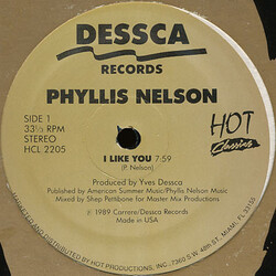 Phyllis Nelson I Like You / Don't Stop The Rain / Explosive Combination USED VINYL 12INCH 33 S RPM