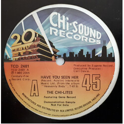 The Chi-Lites / Eugene Record Have You Seen Her / Super Mad (About You Baby) USED VINYL 12INCH 45 RPM PROMO