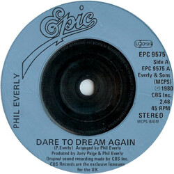 Phil Everly Dare To Dream Again USED VINYL 7INCH 45 RPM SINGLE STEREO
