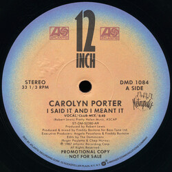Carolyn Porter I Said It And I Meant It Vinyl 12" USED